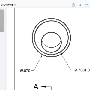 Offset control shaft bushing, RV-10 bushing, RV-14 bushing, Van’s Aircraft control bushing, RV stick bushing, experimental aircraft control shaft bushing, RV control grip clearance