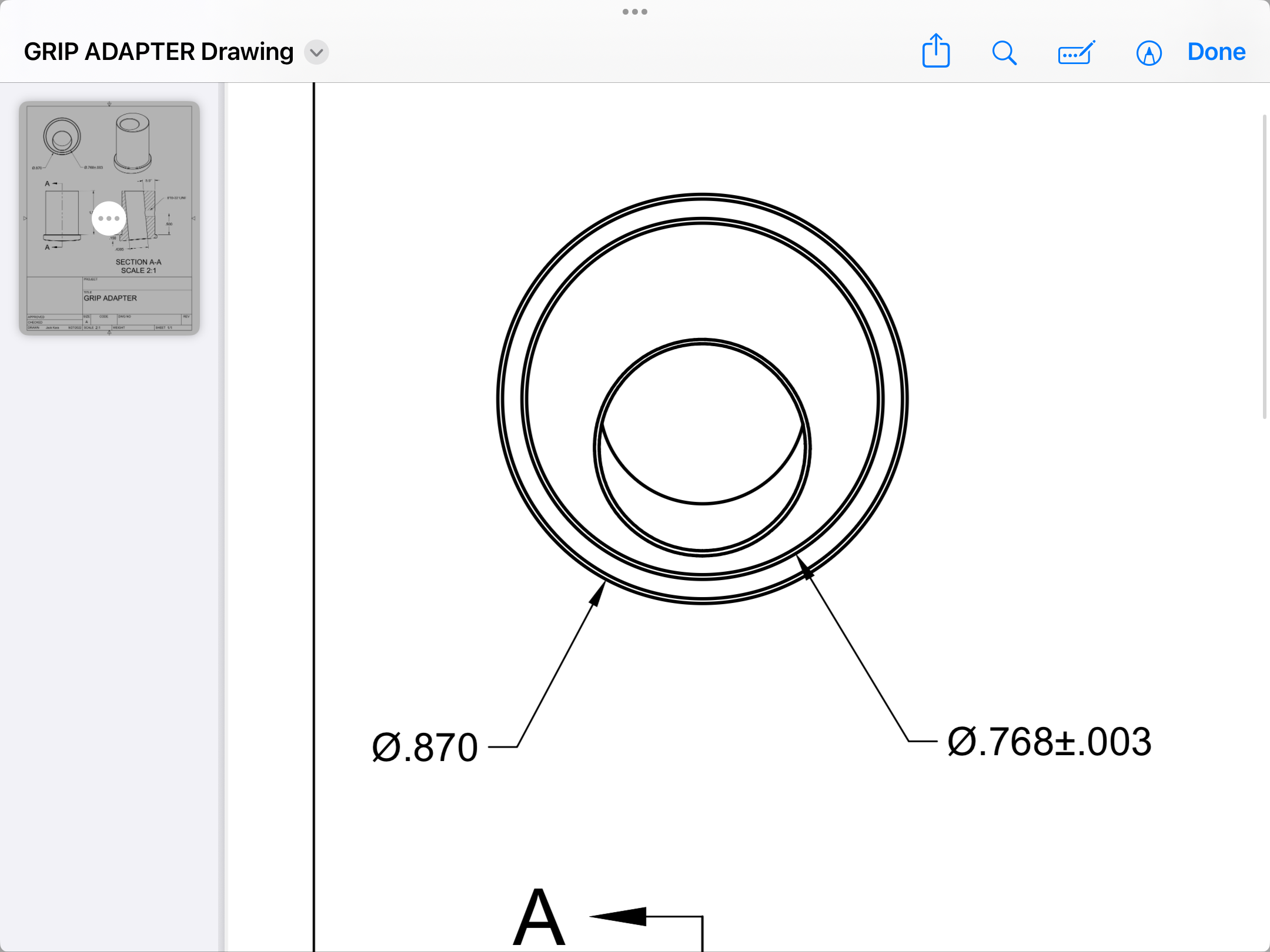 Offset Bushing Offset control shaft bushing, RV-10 bushing, RV-14 bushing, Van’s Aircraft control bushing, RV stick bushing, experimental aircraft control shaft bushing, RV control grip clearance